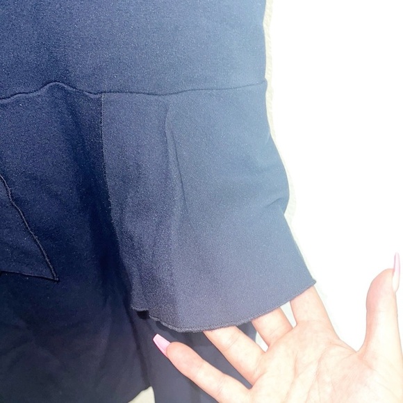 Victoria's Secret Y2K Navy Blue Mini Peplum Mesh Tank Dress - Picture 6 of 12